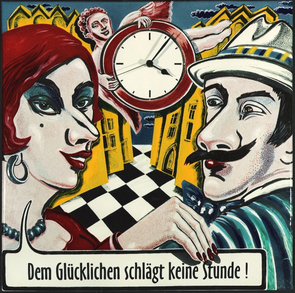 Emaille -Uhr Heike Lichtenberg
