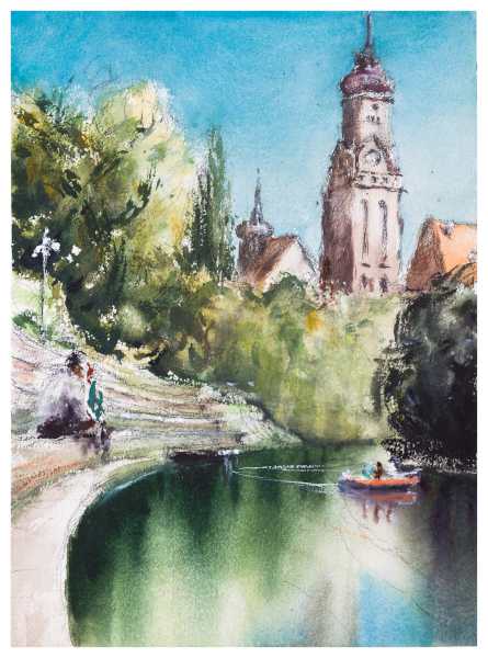Karl-Heine-Kanal ,Entensteg - A. Khamasmie