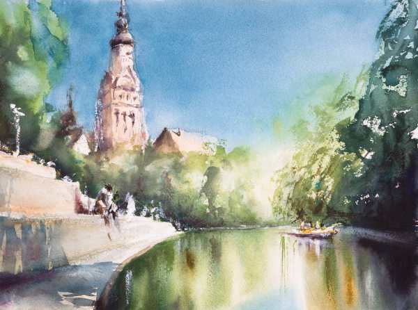 Am Kanal Leizig Entensteg - André Khamasmie