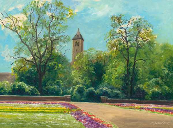 Halle - Blick vom Amtsgarten