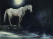 Pferd im Mondschein Amnnekatrin Müller