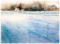 Neuschnee Leipziger Land - A. Khamasmie