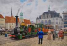 Dampfkoloss auf dem Markt Halle - Vadim Voitekhovitch