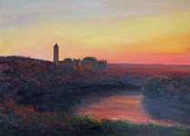 Abendstimmung an der Burg Giebichstein