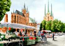 Markttag in Erfurt